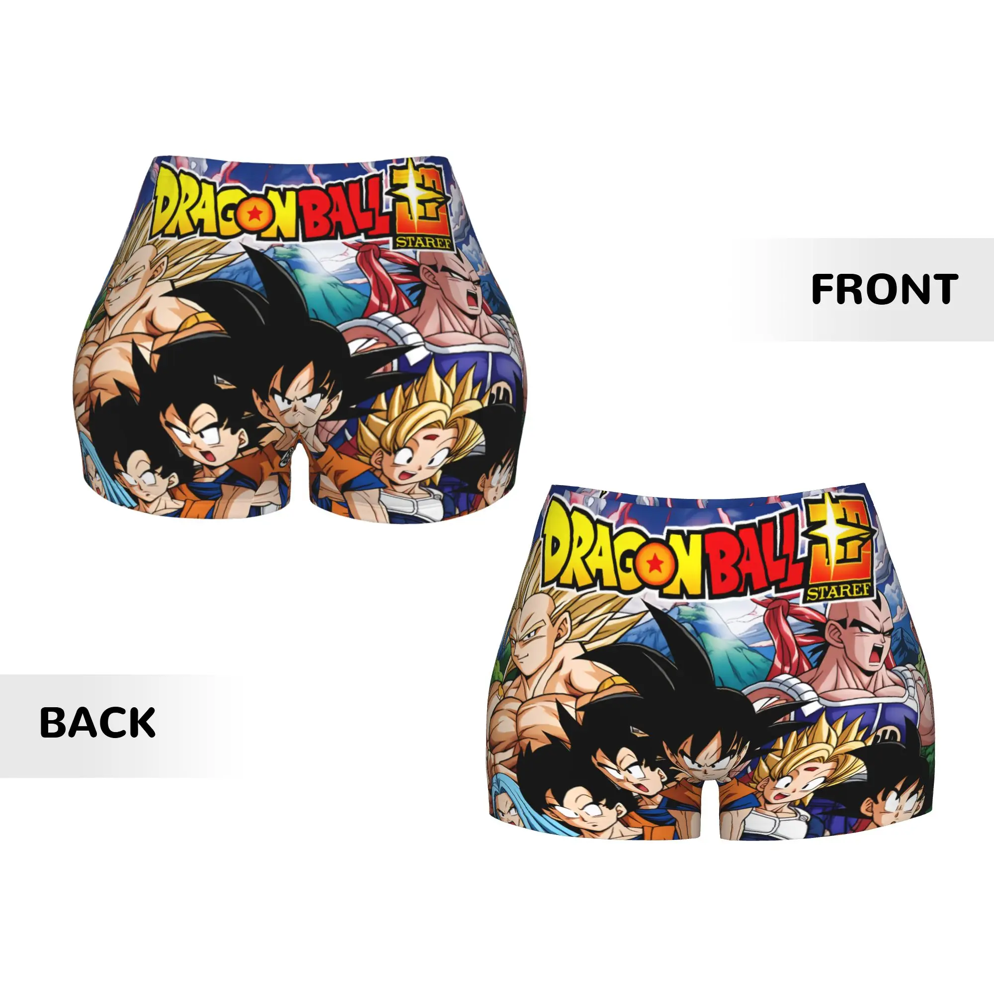 Son Goku Dragon Ball Goten Gine Raditz Workout Yoga Shorts Trunks Present Bardock Turles  Athletic Gym Running Volleyball Shorts view 4