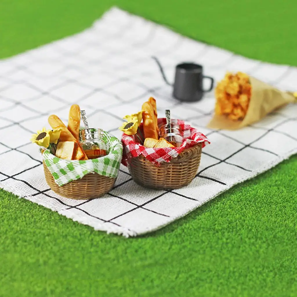 ชุดขนมปังจำลองสำหรับบ้านตุ๊กตา อุปกรณ์ตกแต่งอาหารขนาดจิ๋ว แบบจำลองร้านเบเกอรี่ สำหรับตกแต่งฉากบ้านตุ๊กตาขนาด 1/12