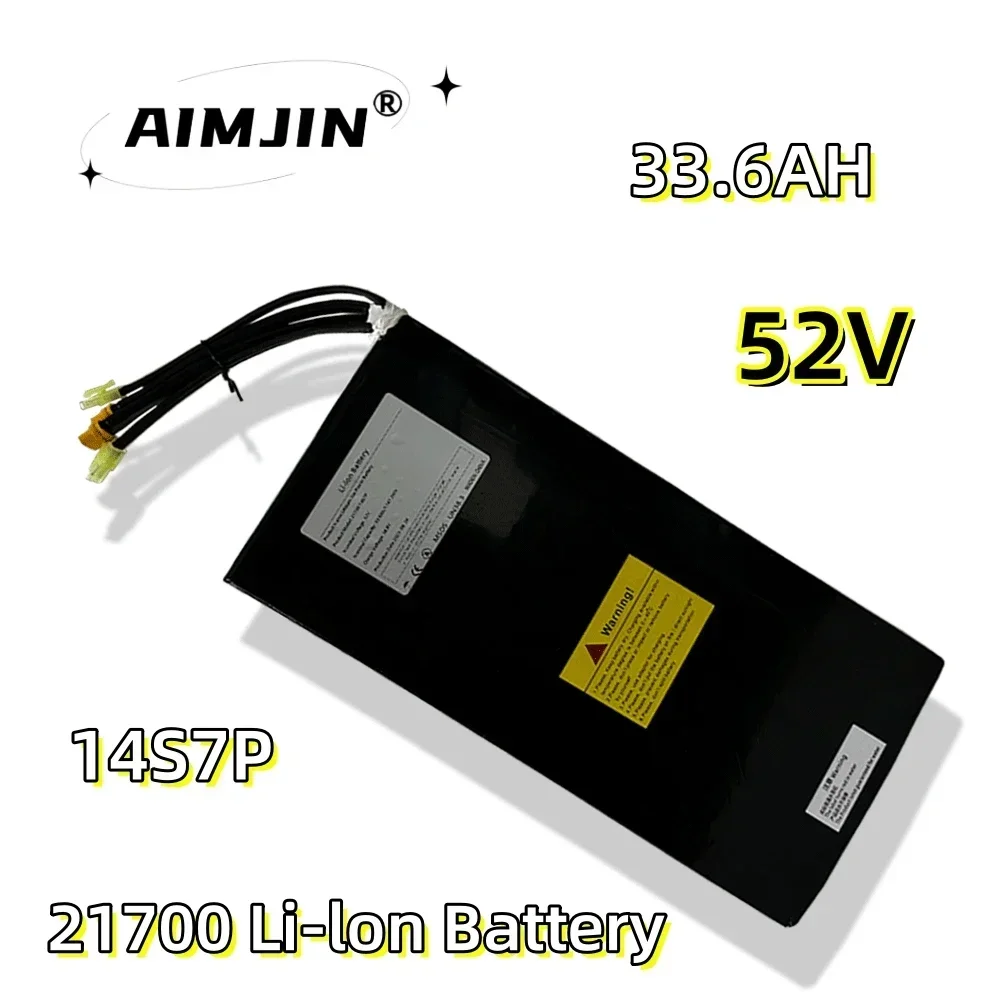 

52V 33.6Ah 21700 Lithium Li-ion Battery Pack for 1000W 1500W 1750W With BMS