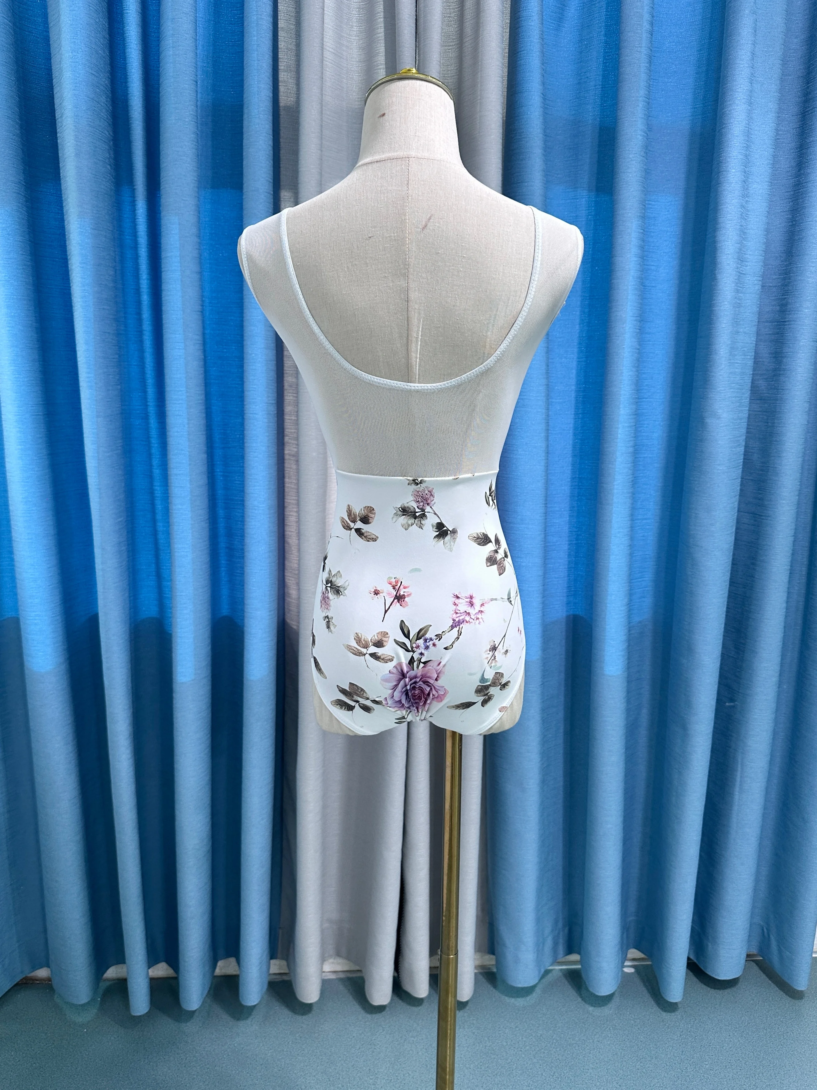 Leotardos de baile de Ballet para mujer, traje de baile de gimnasia sin mangas con estampado, leotardo de Ballet de alta calidad para adultos, 2025