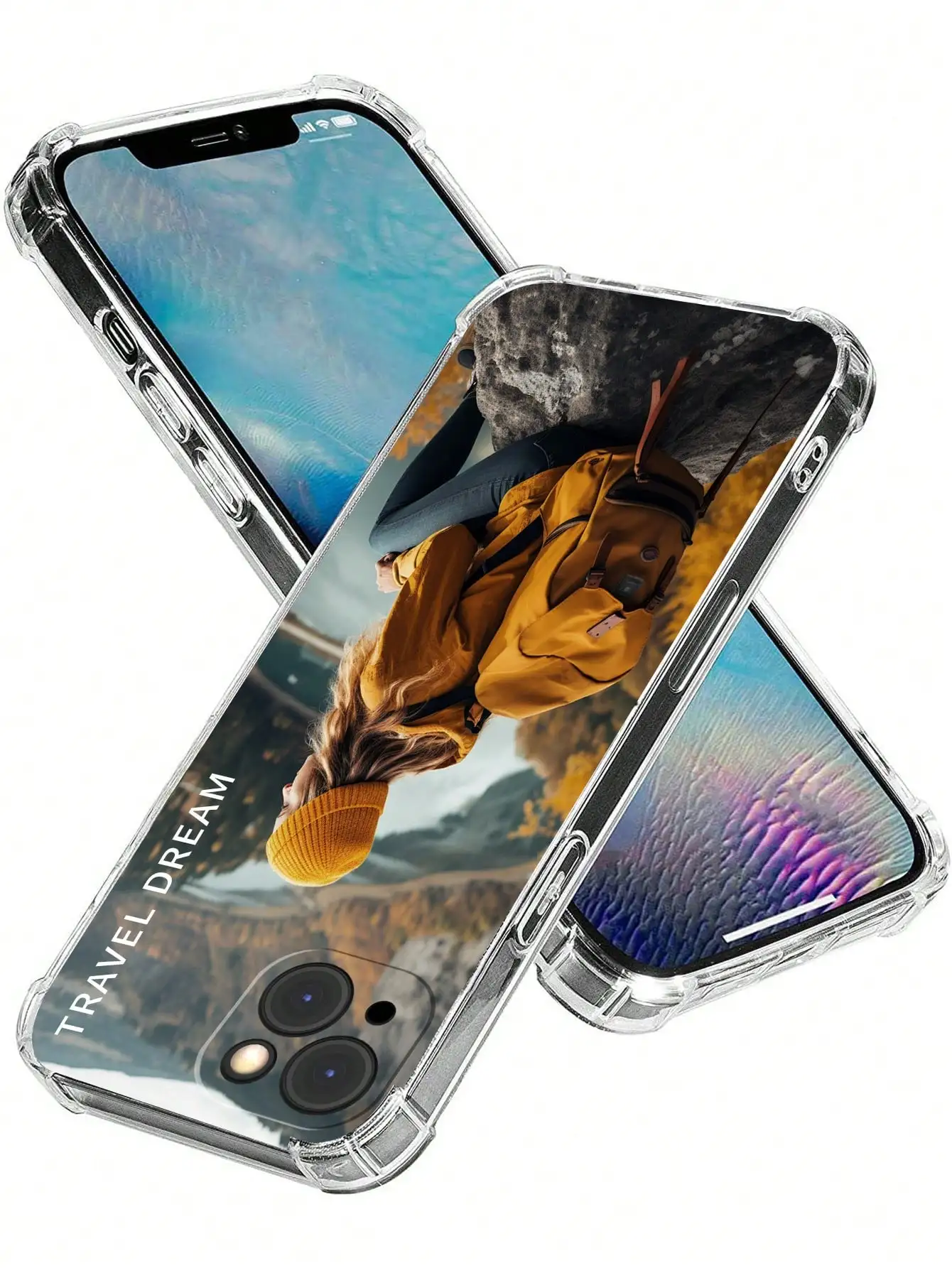 حافظة هاتف شفافة مضادة للصدمات لهاتف آيفون 17 Air 16 15 14 13 12 11 Pro Xs Max Mini 16e X XR 7 8 Plus غطاء مخصص للصور #5