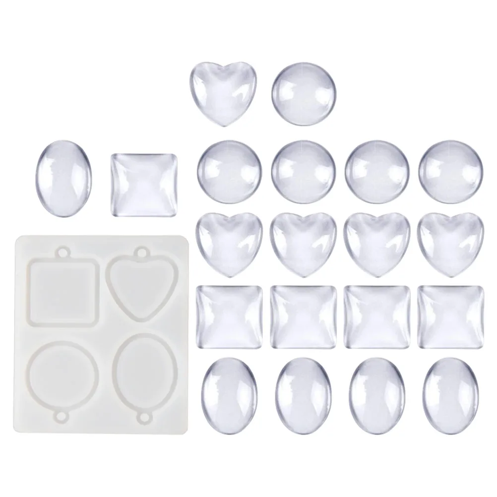 

Silicone Key Chain Pendant Mold Heart Shaped Diy Craft Making Tools Resin Casting Molds Portable Lightweight Practical