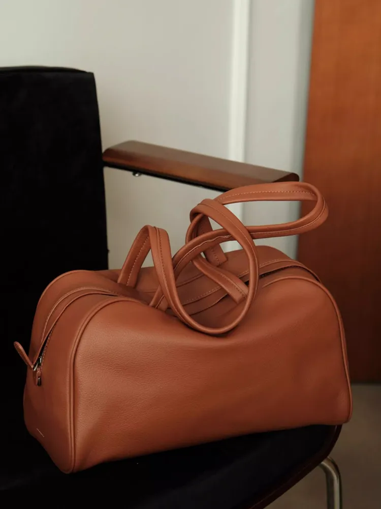 

New Fashion Simple Shell Bag\Handbag Women Genuine Leather Lady Tote Bag Real Leather Shoulder Crossbody Bag Big Capacity