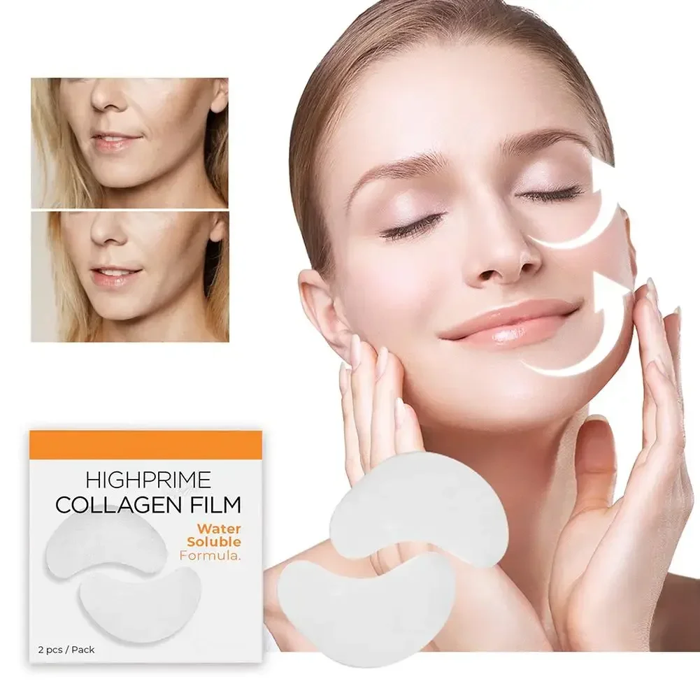 Patchs pour les yeux en film soluble au collagène, masque hydratant et raffermissant, réparation de l'acide hyaluronique, élimine les cernes, soins pour la peau, 20 pièces