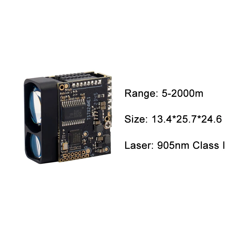 Ultra Small Compact Laser Distance Sensor 2000m TTL Serial Long Distance Measuring Module For UAV Mapping 3Hz