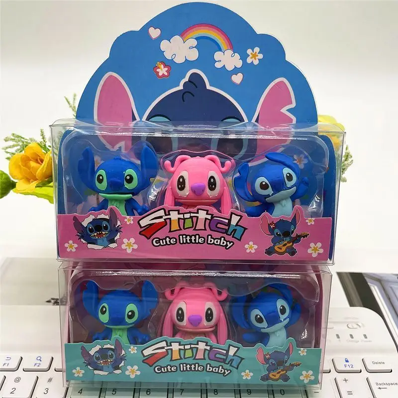 Disney anime Stitch 3D eraser, creative cartoon style student children's detachable prize gift