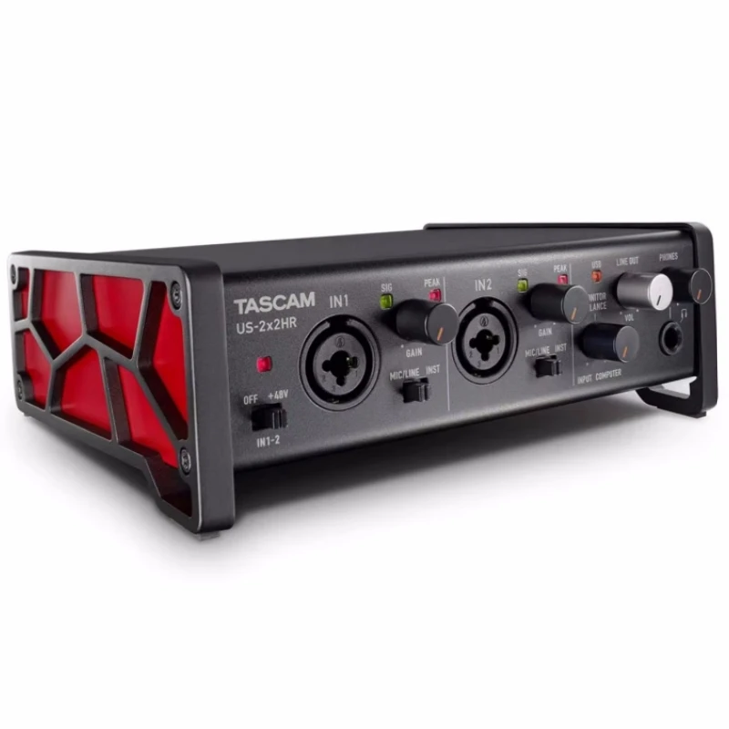 Tascam us-2x2 HR us-2x2HR high resolution multi-functional USB audio interface 2 in/2 out MIDI interface IOS sound card