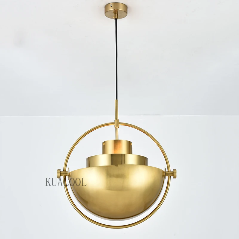 Pós moderna deformação bola luzes pingente nordic designer rotatable hanglamps sala de estar sala de jantar quarto casa luzes led