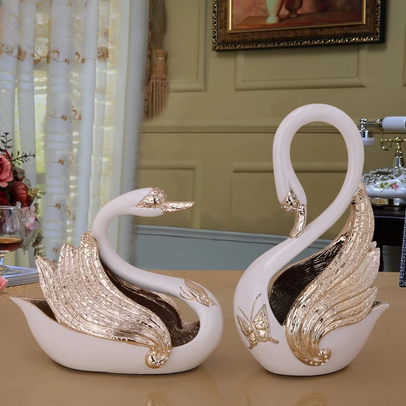 

Wedding gift swan ornament creative home soft decoration wedding living room