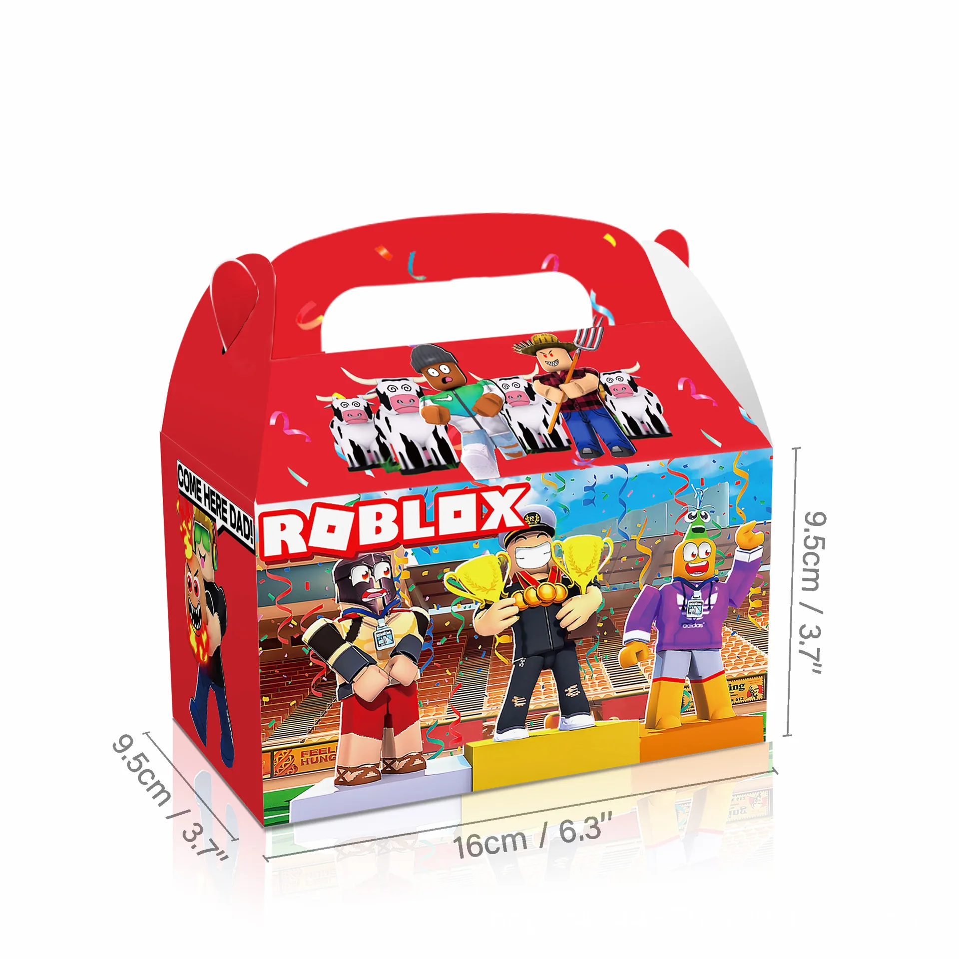 Roblox Verjaardagstassen Feest Gunst Dozen Verrassing Candy Goodie Box Kids Halloween Spel Baby Shower Diy Robot Feestdecoratie