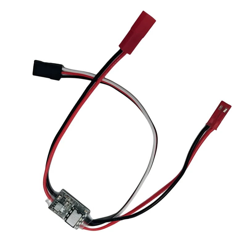 1 SZTUK 1S 7A Mini szczotkowany elektroniczny regulator prędkości 3,2-6,5 V 3 tryby ESC z lampką sygnalizacyjną do akcesoriów RC Car Boat Airplane