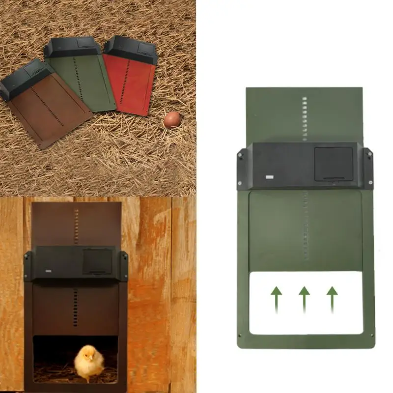 Chicken Door Opener Automatic Opening and Closing Light Sensitive Automatic Chicken Coop Door Chicken Coop Door Pet Door