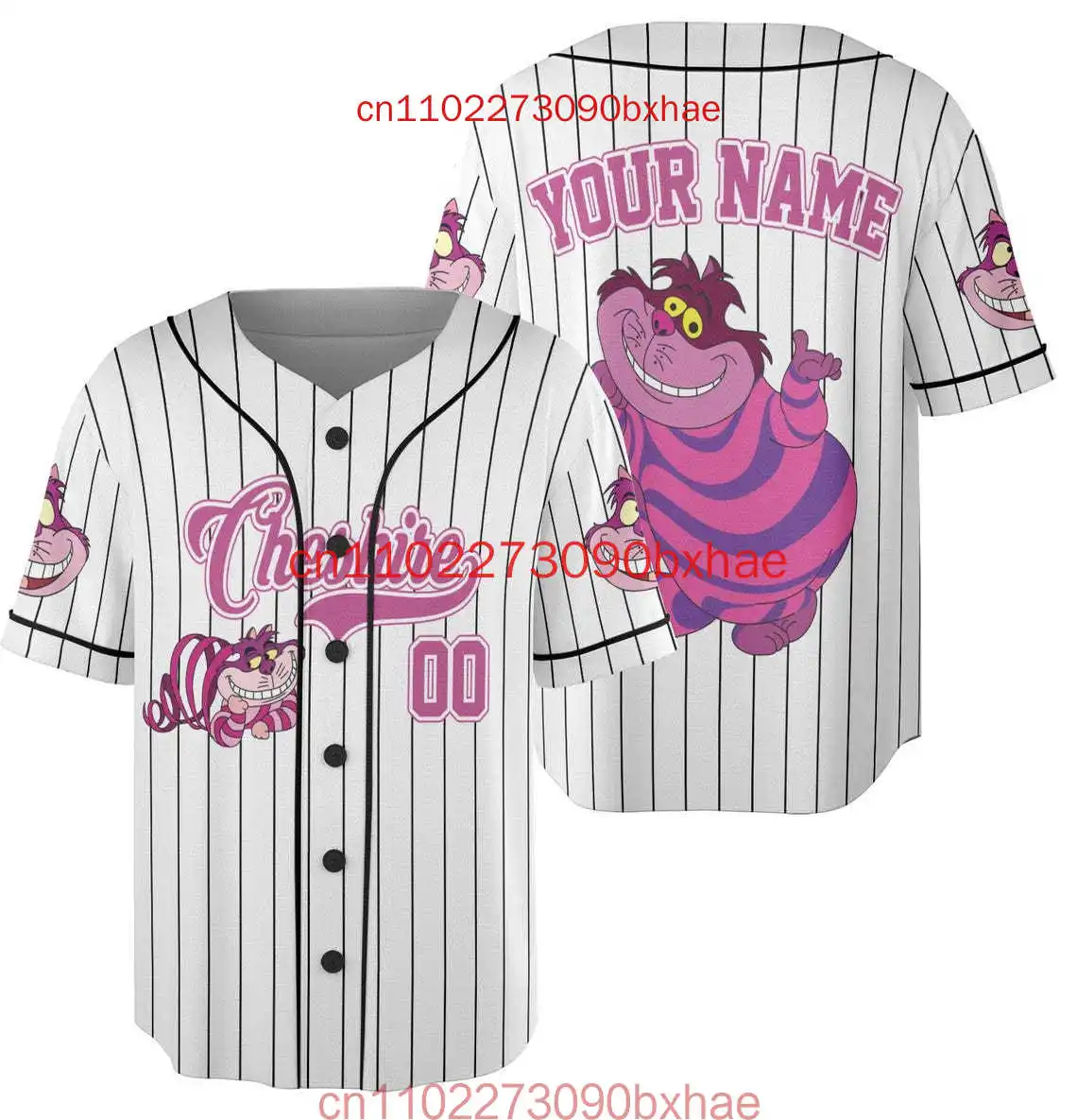 อลิซในแดนมหัศจรรย์แมดแฮตเตอร์เบสบอลเจอร์ซีย์ที่กำหนดเองดิสนีย์ฮาโลวีนเด็กและผู้ใหญ่กีฬาเบสบอลเสื้อยืด