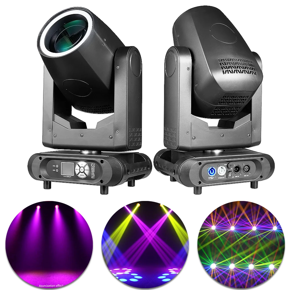 

Светодиодный луч 300 Вт с подвижной головкой для DJ Disco Party Event 12 цветов Gobos Prism Strobe DMX512 Auto Sound Master Slave IP20