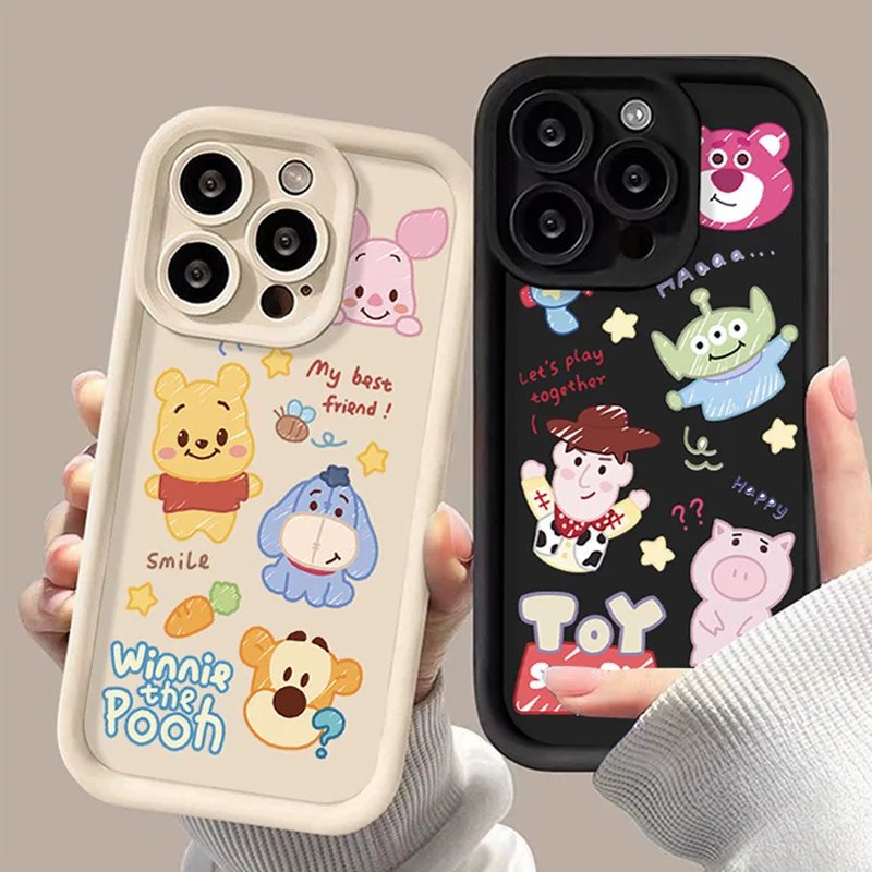 Disney Toy Story Winnie Phone Case for Samsung Galaxy A55 A35 A25 A15 A05 A05S A24 A13 A23 A12 A22 A32 A52 A52S A72 A11 Cover