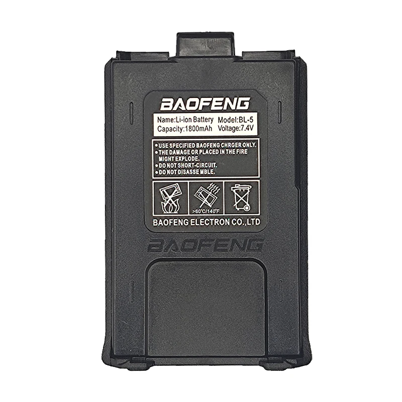 BAOFENG Battery BL-5 Li-ion 1800mAh Battery For UV5R UV 5R Walkie Talkie Optional Charger Two Way Radio Parts