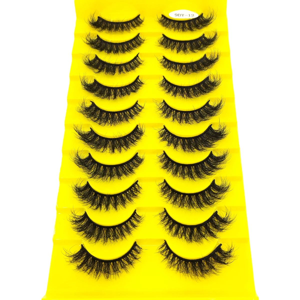 새로운 인공 밍크 속눈썹 10쌍 3D 극적인 가짜 속눈썹 수제 푹신한 속눈썹 자연 속눈썹 연장 메이크업