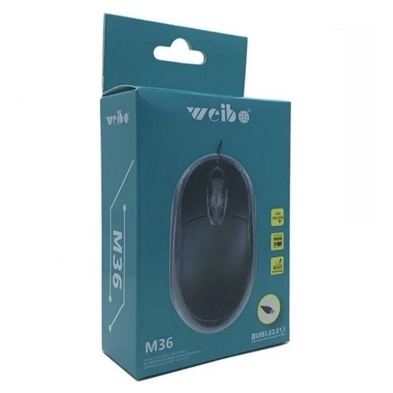 Mouse Óptico Weibo M36 Usb 2.0