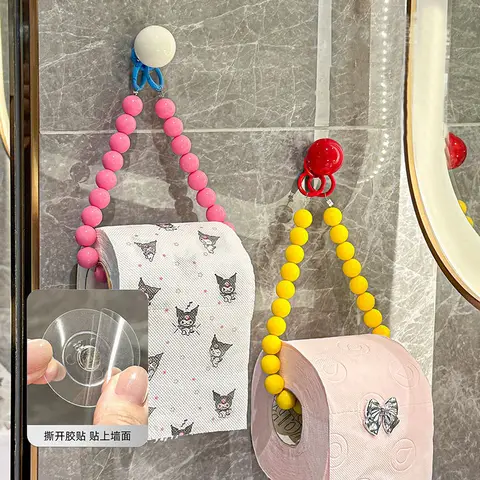 도파민 매달려 파란색 된 조직 홀더 비 펀칭 다기능 화장지 롤 브래킷 장식 벽 마운트
