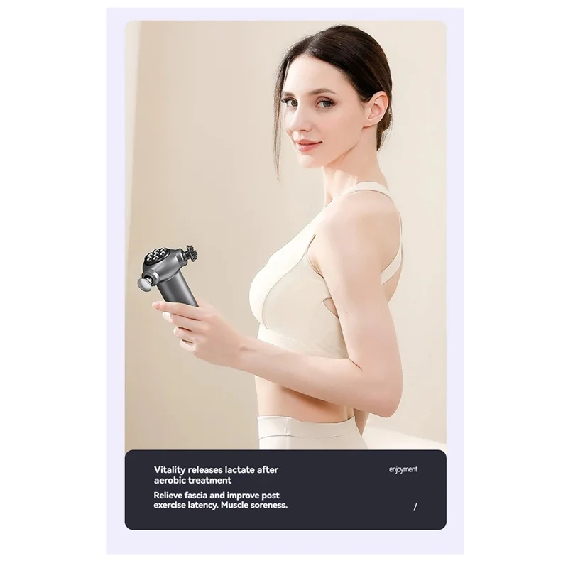 ABGP-Электрический массажер-массажер для расслабления, массажер для фитнеса и расслабления мышц, черный