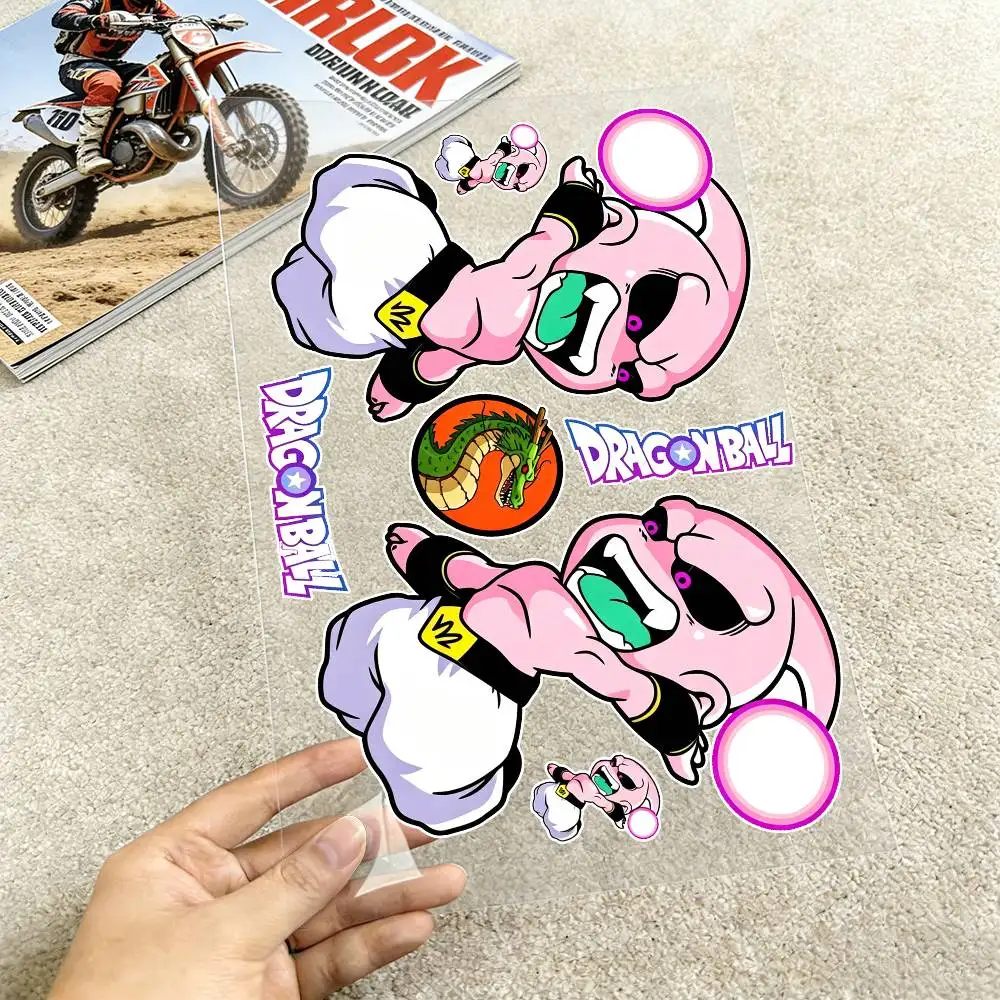 

Dragon Ball Majin Buu, Shenron Motorcycle Reflective Stickers Waterproof Decals for Helmet Scooter Fuel Tank Toolbox Racing