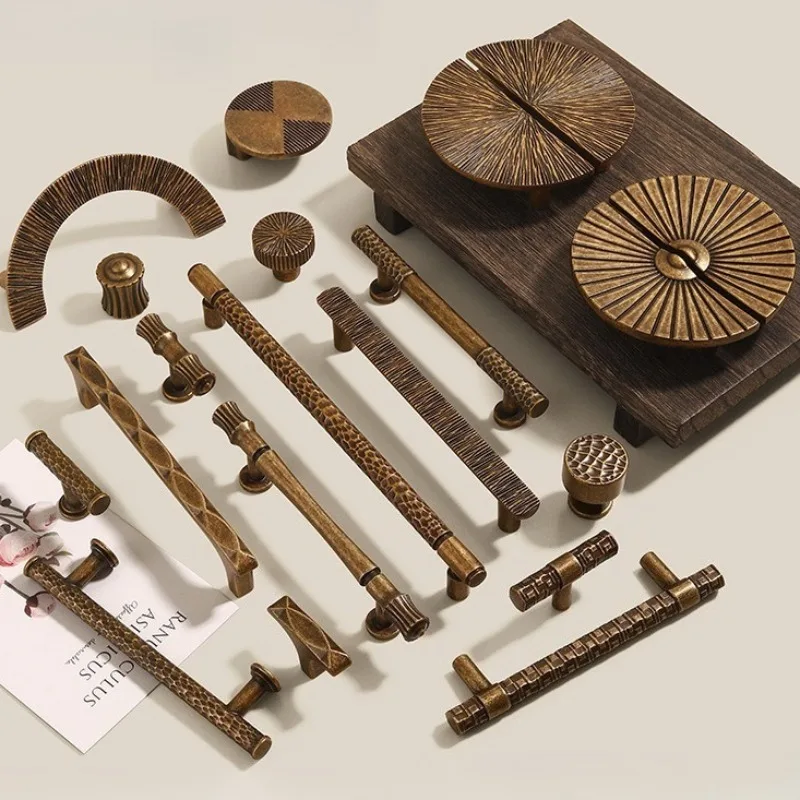 Simple return to work, solid zinc alloy hardware handle for old drawers and single-hole cabinets