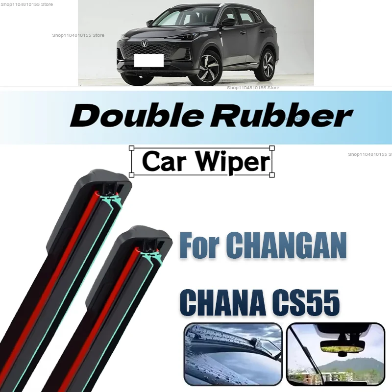 

3PCS Car Wiper for Changan Chana CS55 2019-2021 Front Rear Windshield