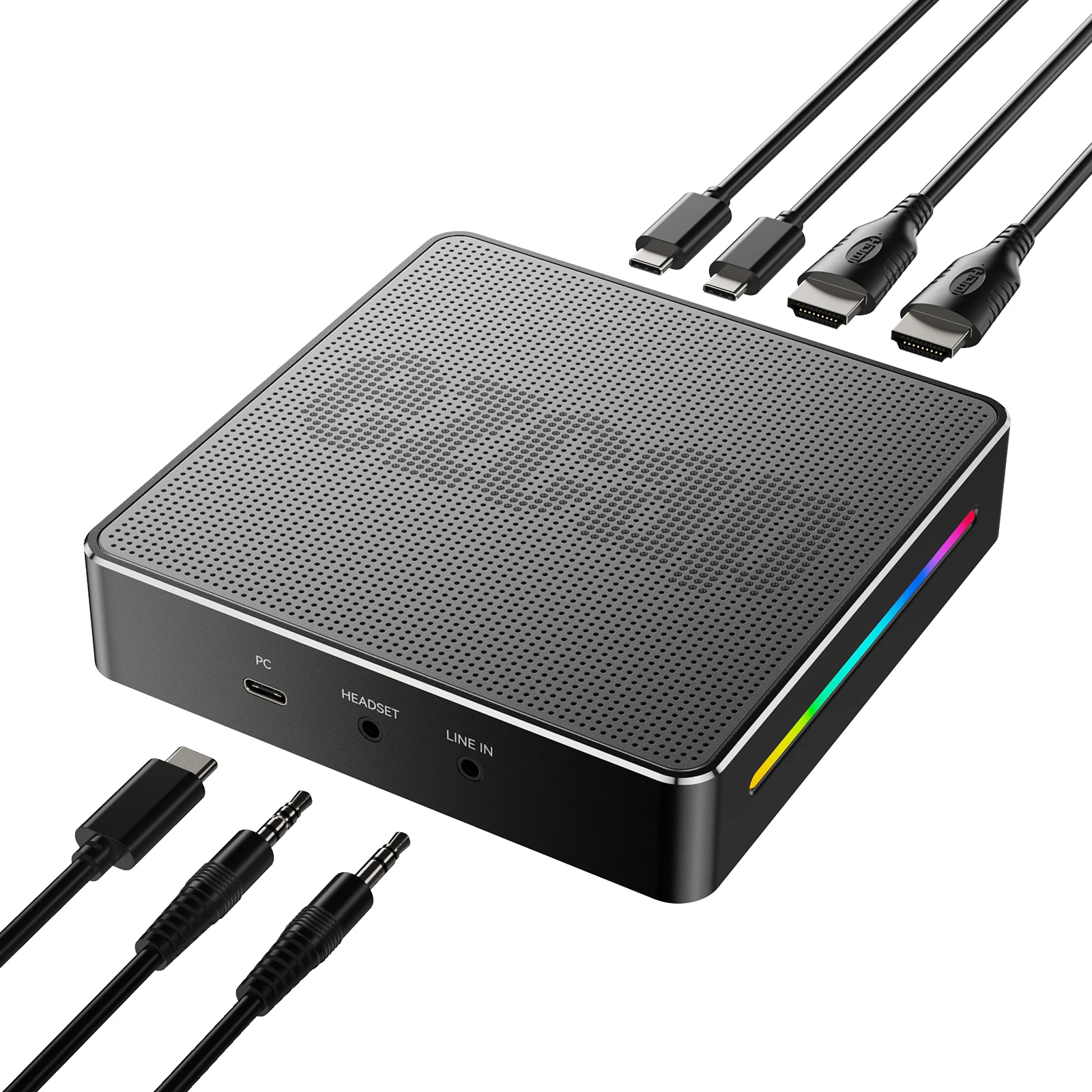 

2025 hot sale 4K144 Video Capture Card 2.1 DP Game Capture with 10Gbps Super Speed Live Streaming Box Support VRR HDR R