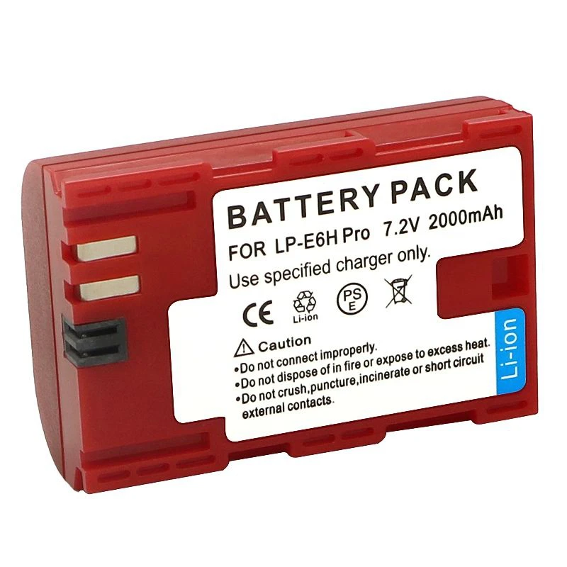

LP-E6H E0S-R 6D 7D 60D 70D 80D 90D 5D 5DS Camera Rechargeable Lithium Battery Pack