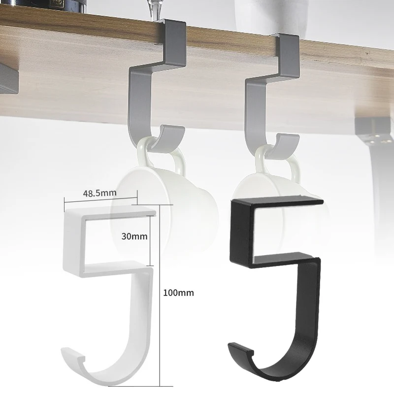 Hanging Bag Hook Portable Student Desk Side Hanging Bag Artifact Removable Mobile Handbag Holders Multi-functional Table Hook
