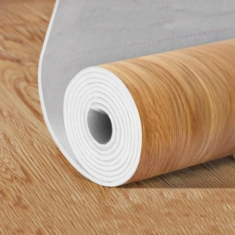 

Thickened Wood Grain Floor Stickers And Wallpaper 40/60cm Self-Adhesive PVC Waterproof Wear-Resistant for Office Home Decoration