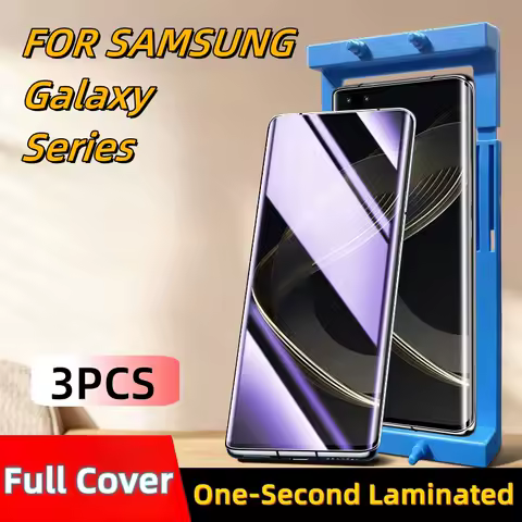 3PCS For Samsung Galaxy S24 S23 Ultra S22 S21 S20 S10 9 PLUS Explosion-proof Screen Protector Glass Protective With Install Kit