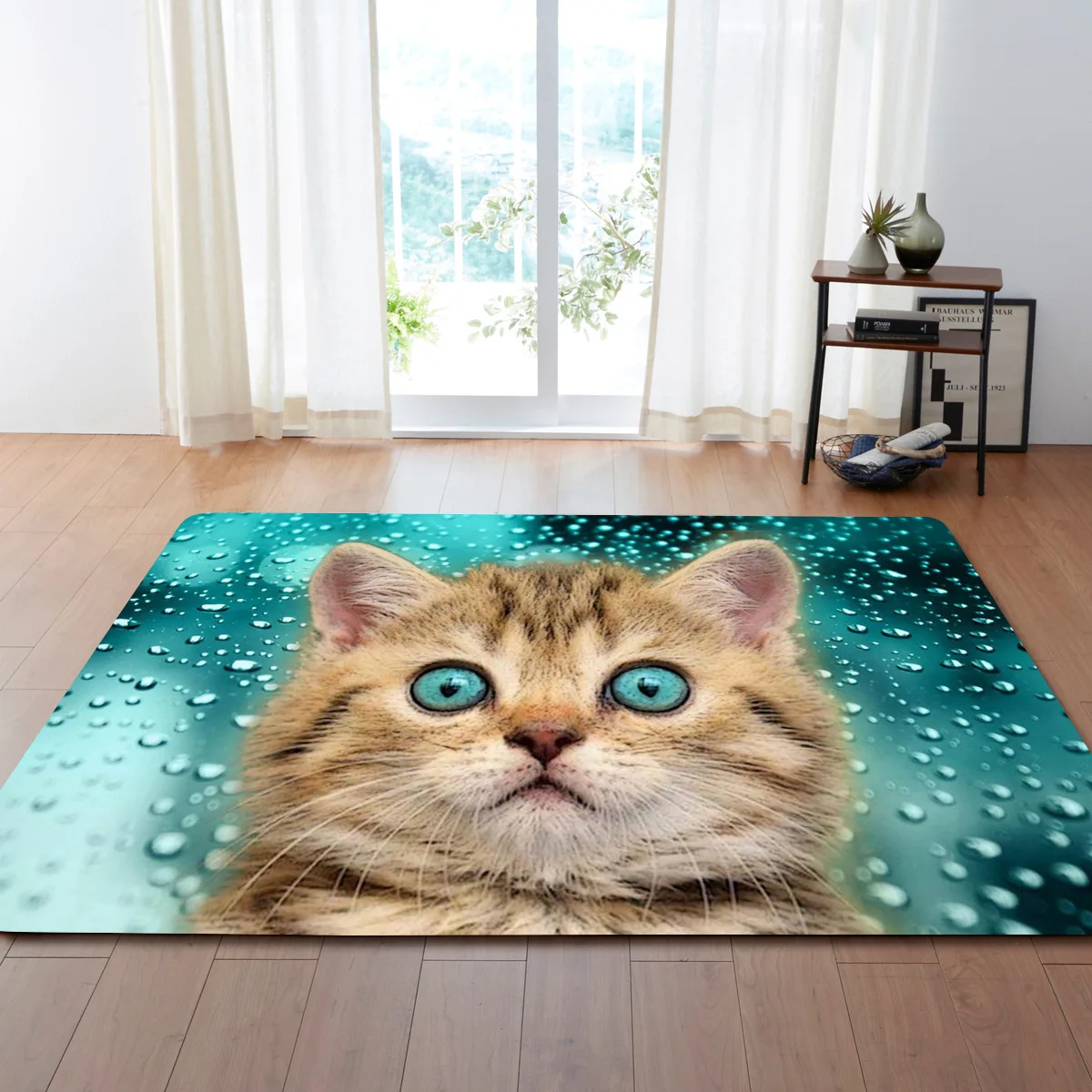 

3d Cartoon Cute Cat Area Rug Carpet Rug For Living Room Children's Room Decoration Kids Play Crawl Soft Non-slip Floor Mat Gift