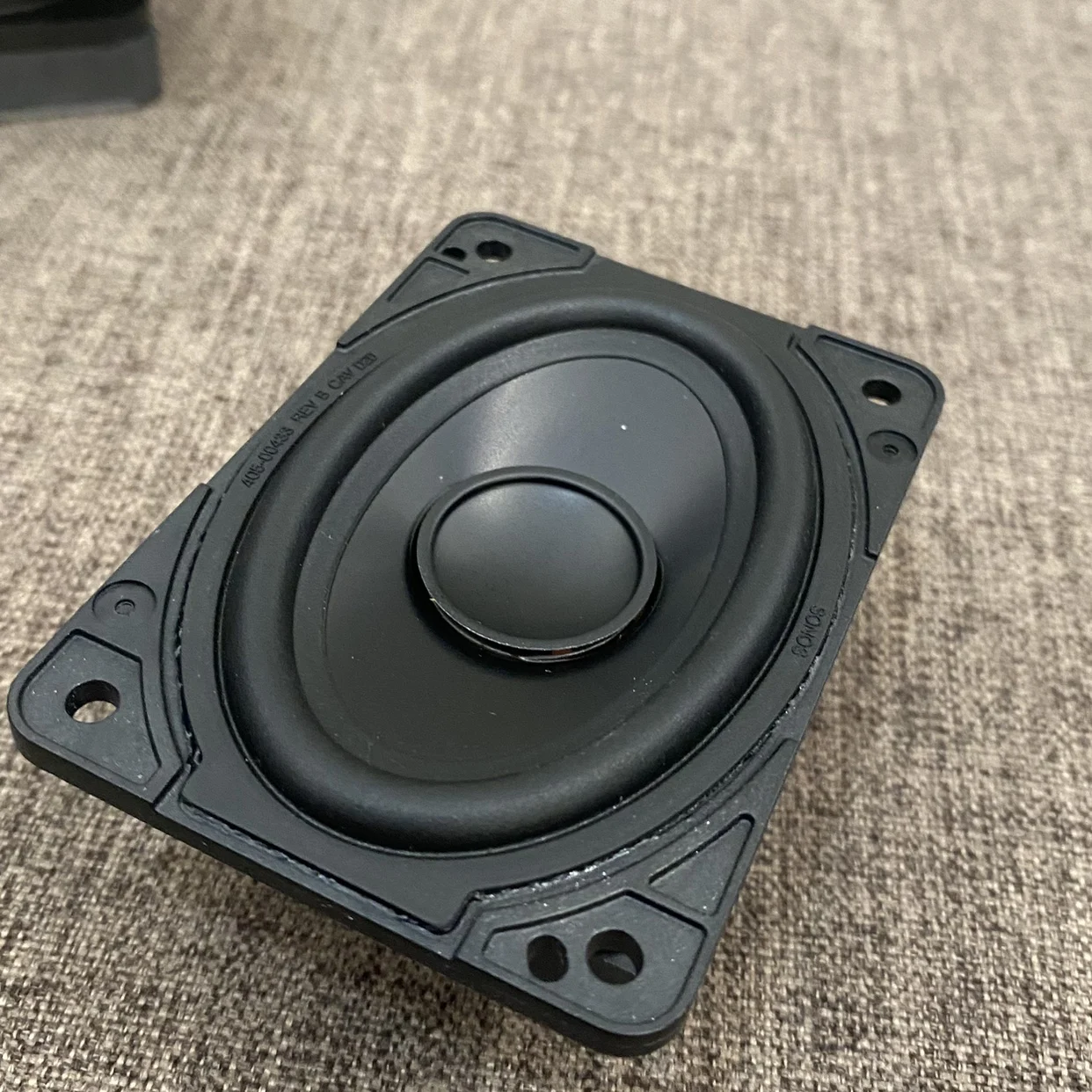 SONOS 스피커용 사각 미드레인지 베이스 스피커, 긴 스트로크 금속 사운드 캡 콘 확성기, DIY 수리 부품, 2*3 인치, 2 개