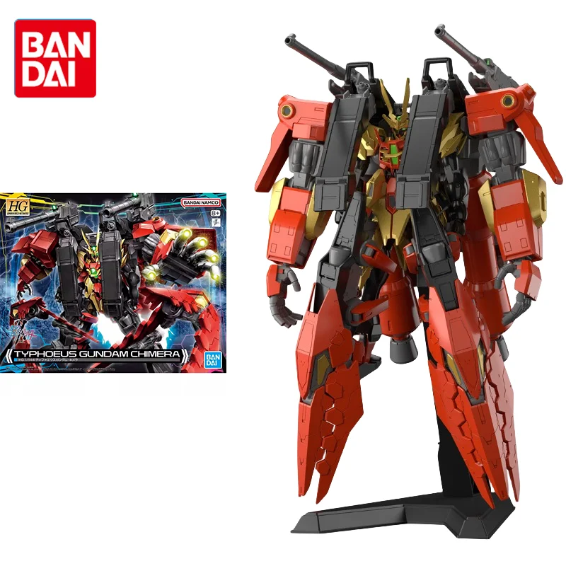 

Bandai Original Gundam Model Kit Anime Figure HG 1/144 TYPHOEUS GUNDAM CHIMERA Action Figures Toy Collectible Gifts for Children