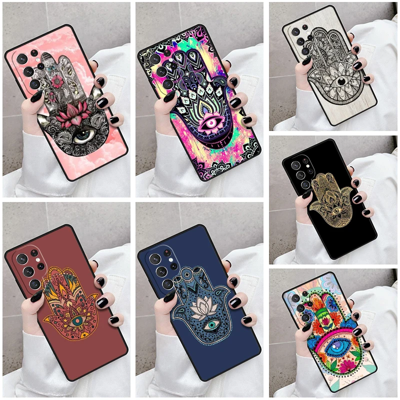 เคสโทรศัพท์สำหรับ Samsung Galaxy S24 S22 S21fe S23อัลตร้าพลัสโน๊ต10 20 S8 S9 S10ลายจุดแมนดาลาอาร์ต