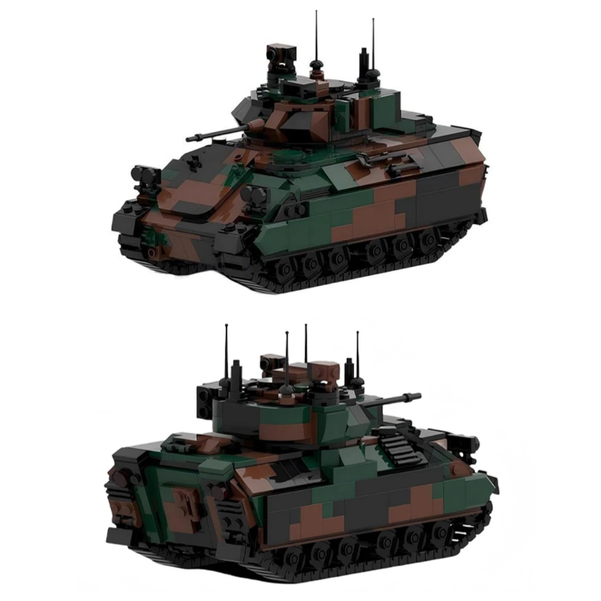 MOC Serie Militare Tracked Veicolo Da Ricognizione Blindato Building Blocks Set M3A3 Bradley Modello di Carro Armato Giocattoli del Ragazzo Regalo Di Compleanno