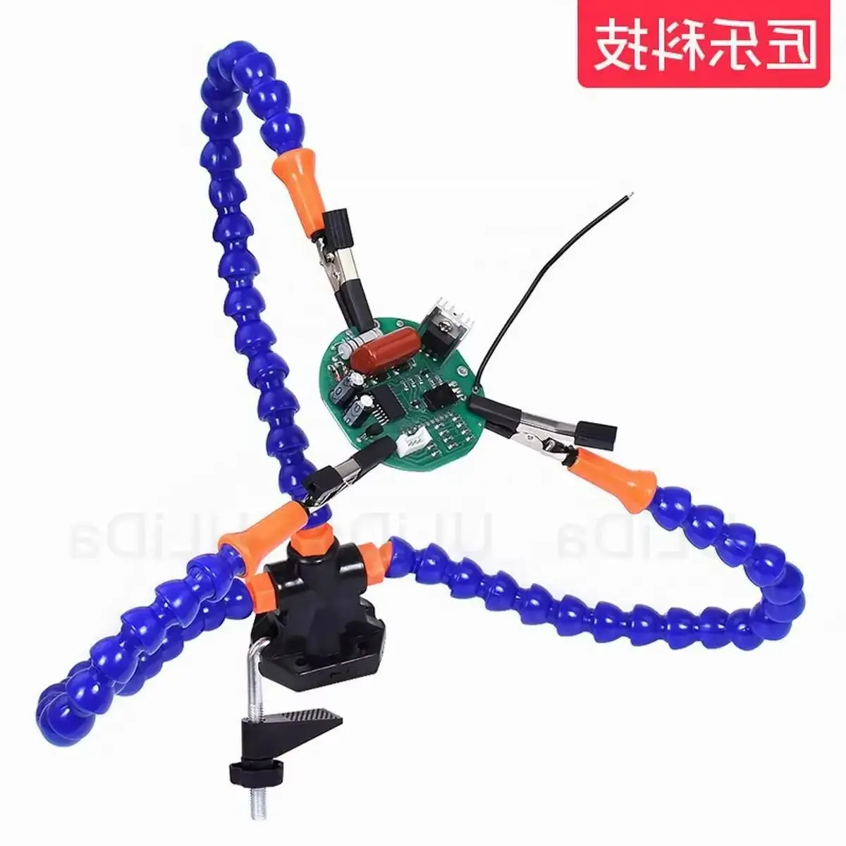 Multi-Functionที่สามช่วยมือเครื่องมือแขนยืดหยุ่นSoldering Station PCBผู้ถือโต๊ะClampเชื่อมซ่อมเครื่องมือRCเรือรถ