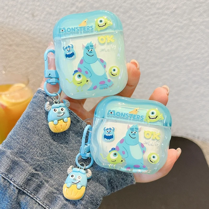 Disney Monsters University earphone Case Pendant for AirPods Pro 2nd gen Cute Cover for AirPods 1 2 3 4 Protective Cases
