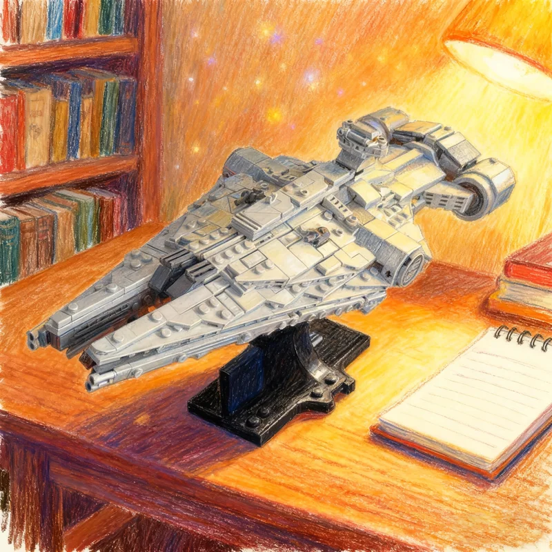 696 stücke MOC Arquitens Klasse Imperial Light Cruiser Star Battle Modell Bausteine Weihnachten Geschenk Spielzeug Architektur Kreative