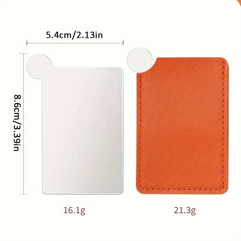 Kompaktowe lusterko ze stali nierdzewnej - przenośne, bezramkowe, o wysokiej rozdzielczości, do szybkiej retuszy i nakładania makijażu, idealne na prezent.