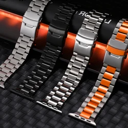 Ultra 3 2 Titanium Color Strap For Apple Watch 49mm 46mm 42 44 45mm Metal Band For IWatch 11 10 9 8 SE3 Stainless Steel Bracelet