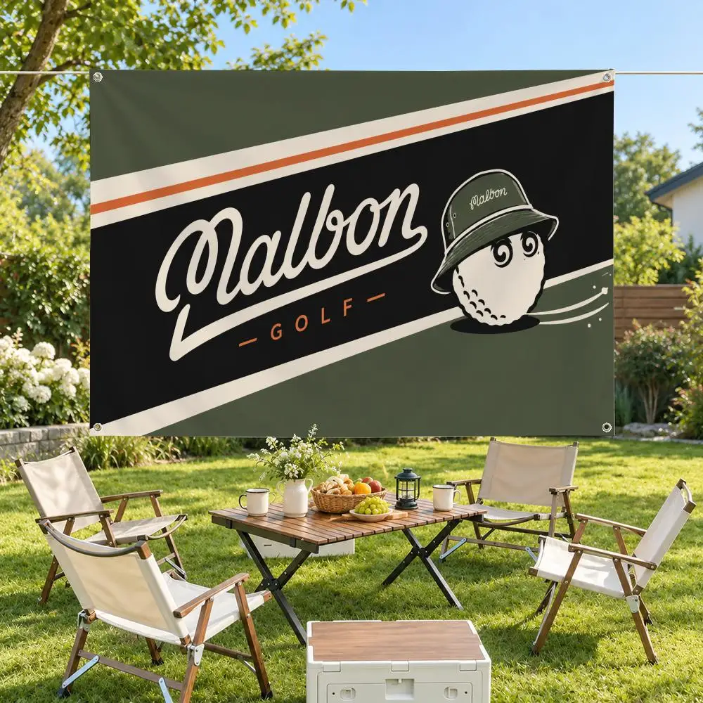 Brand Malbon Golf Flags Minimalist Fabric Banner Flags Garden Shop Bedroom Festival Birthday Wall Decor