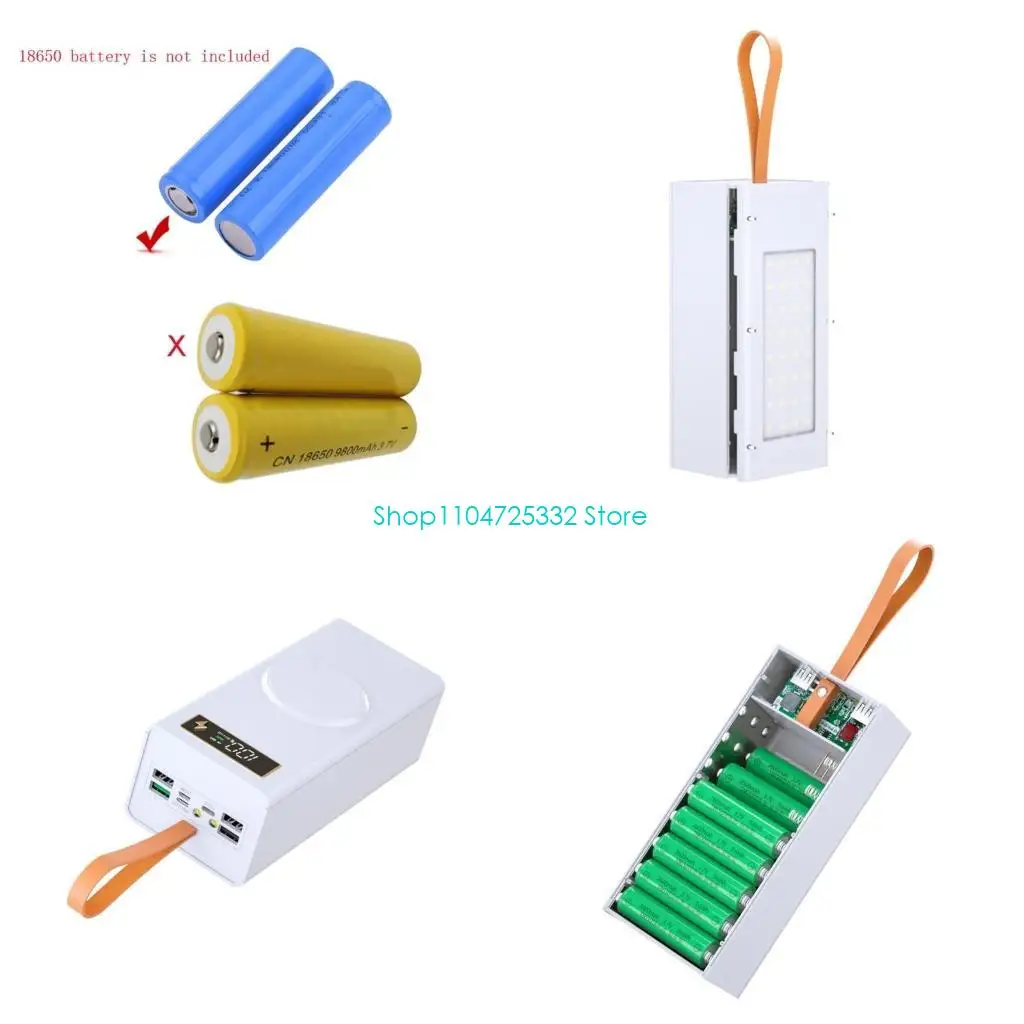 

Чехол P5EA Box для батарей 18650, поддержка PD, чехол только для быстрой зарядки