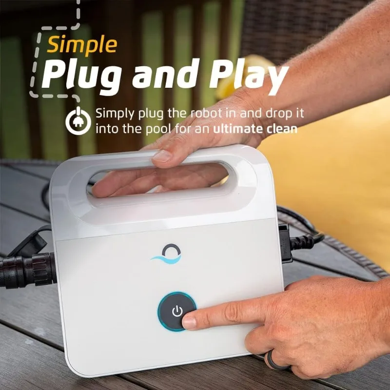 Nautilus CC Automatic Robotic Pool Vacuum Cleaner, Wall Climbing Scrubber Brush, Top Load Filter Access image 4