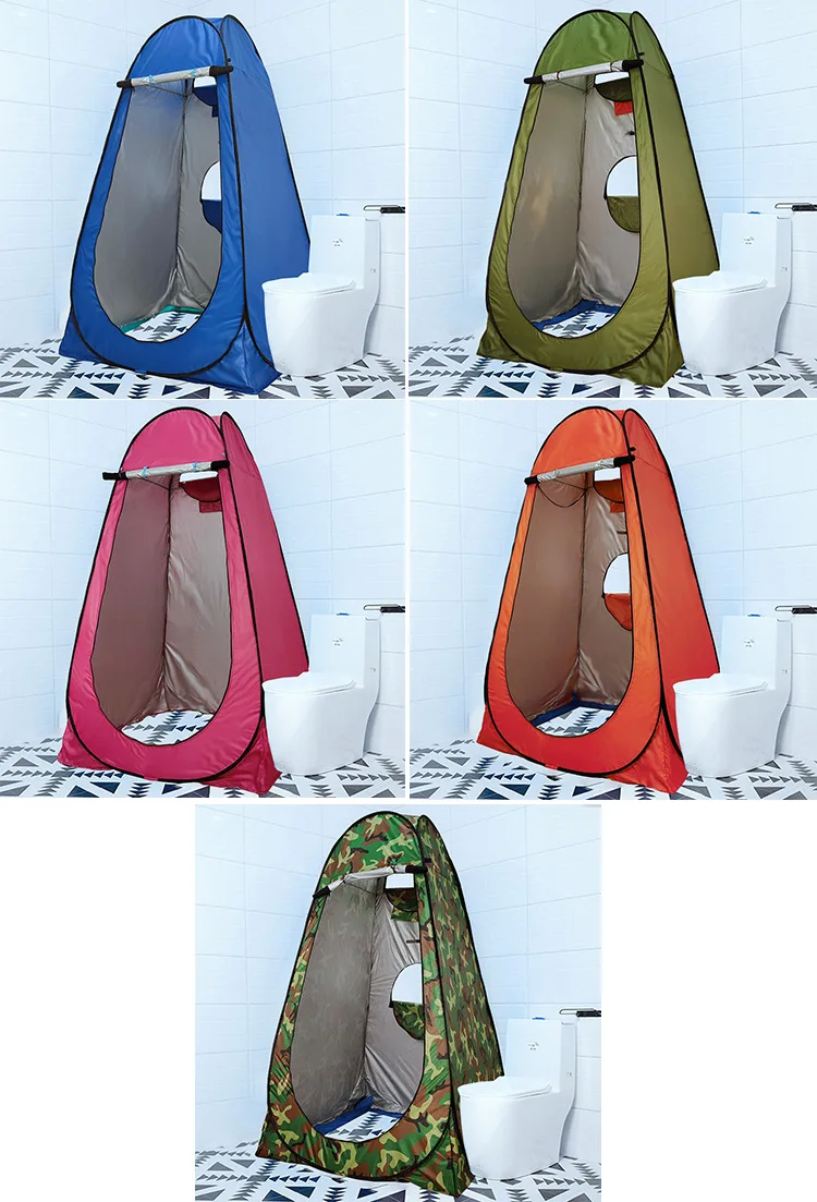 Tragbares Camping-Badezelt, Umkleidezelt, mobile Toilette, Außendusche, Camping, schnelles Aufstellen, kein Badezimmer zum Aufbauen erforderlich – Detail 17
