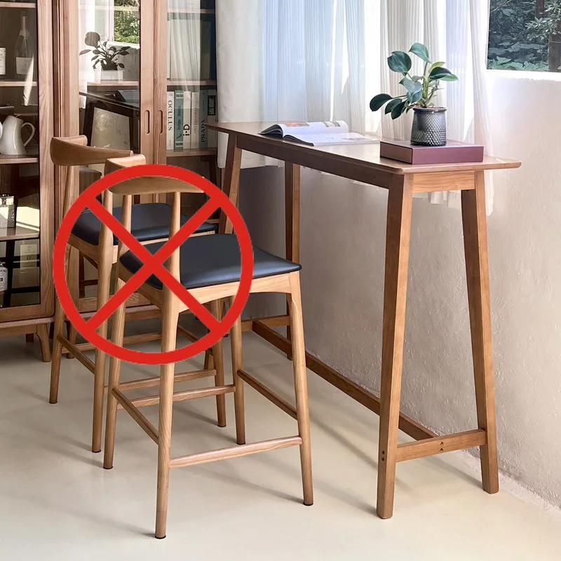 

Nordic Apartment Dining Table Restaurant Kitchen Hotel Coffee Bar Table Fashionable Balcony Bar Furniture Baro Stalas XY40JBZ