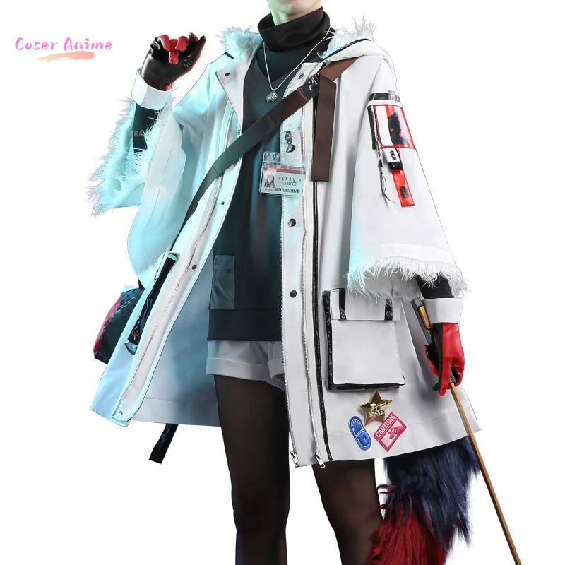 Coser Game Arknights Texas  Cosplay Costume Uniform Halloween Party fo1r Women Men Carnival Props