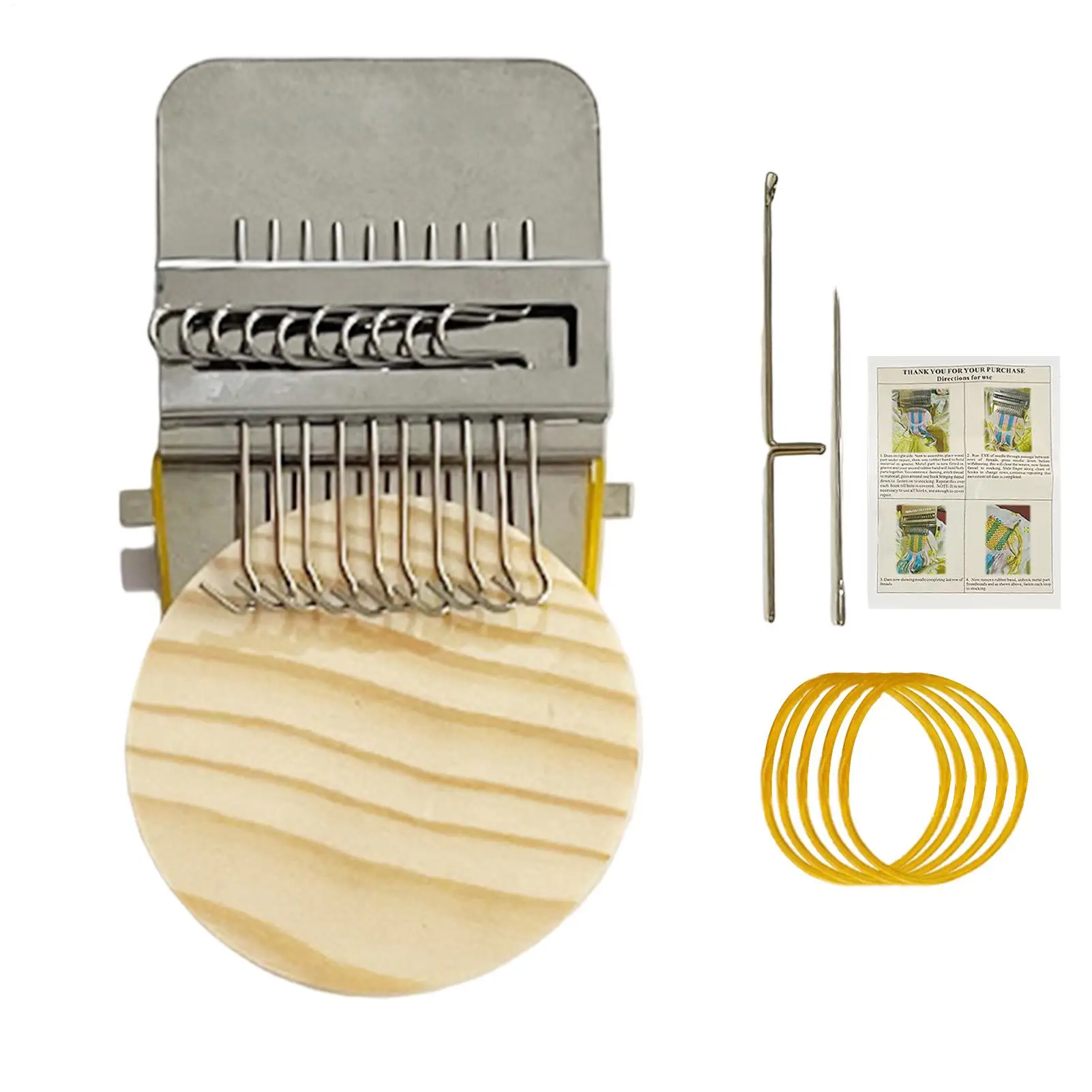Portable Patch Maker Kit Knit Patch tool Weaving Tool Accessories Beginner Knitting Kit for Mothers Sewing Sock Fabric Cloth - view 2