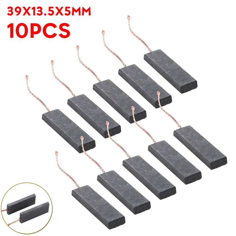 Imagem -04 - Substituição da Escova de Carbono 39x13.5x5 mm para Siemens Tambor Máquina Lavar Motores Escovas Carbono Acessórios da Ferramenta Elétrica 10 Peças